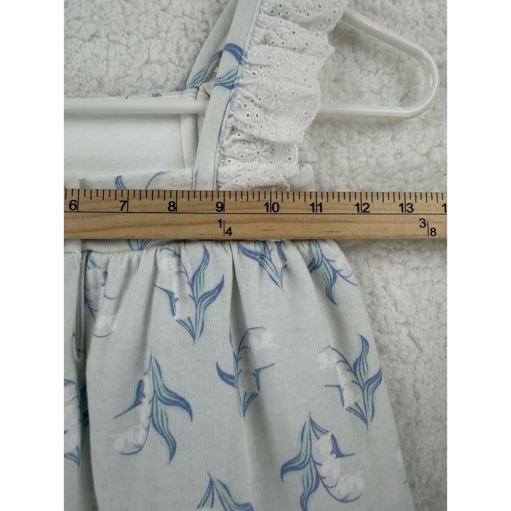 Tommy Bahama Dress Girls‎ 3T Blue White Floral Ruffle Lace Sleeveless Sundress - Picture 6 of 9